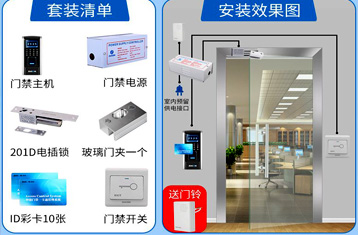 單扇有框玻璃門
